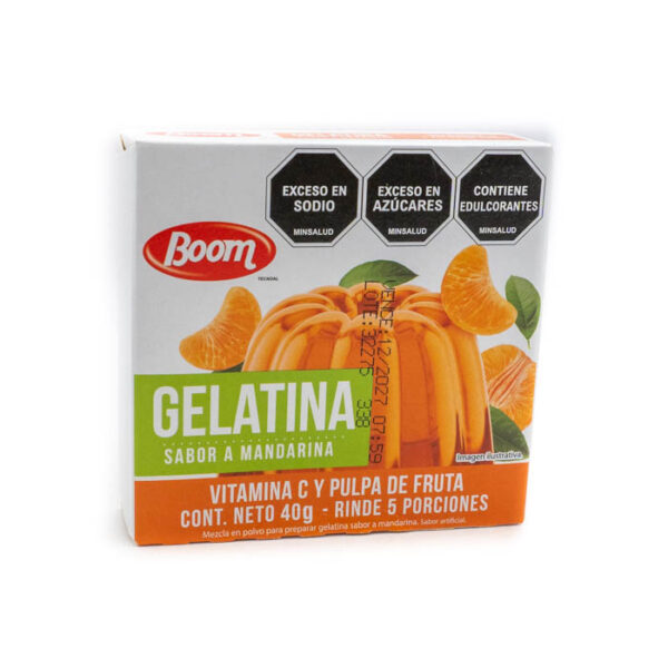 Gelatina de mandarina Boom