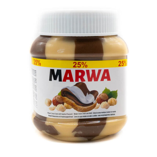 Crema de cacao mosaico con sabor a avellana Marwa